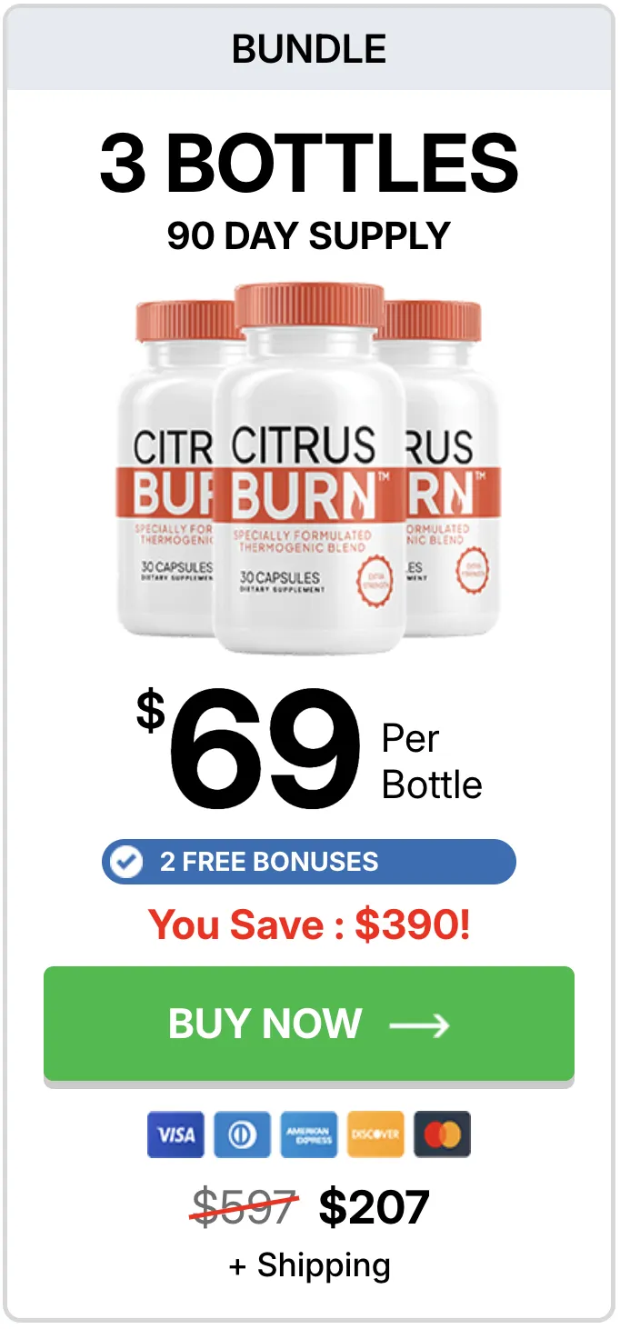 Buy CitrusBurn 3 Bottle